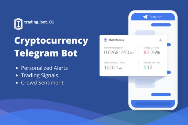 I will develop a custom cryptocurrency telegram trading bot, investment bot, mining bot