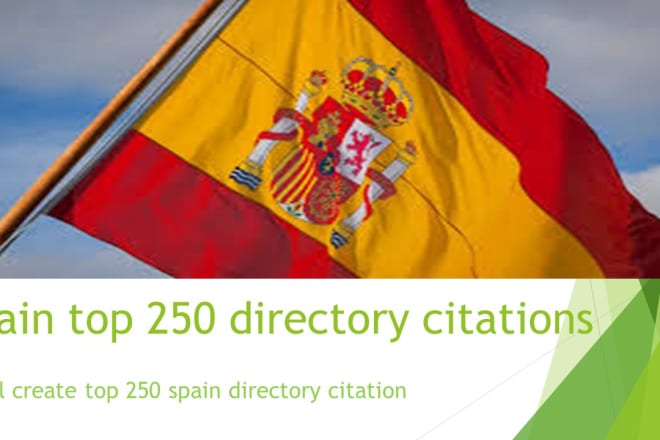 I will do 250 spain local seo citations for promote your business