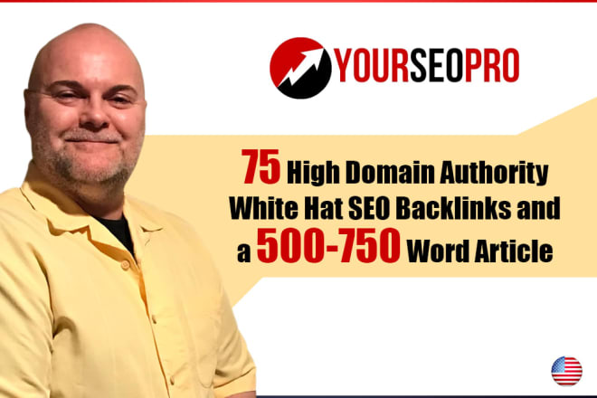I will do 75 manual google SEO backlinks and article with 40 plus da