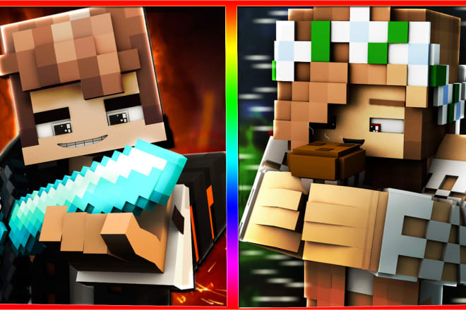 I will do a minecraft logo, banner within 10hours