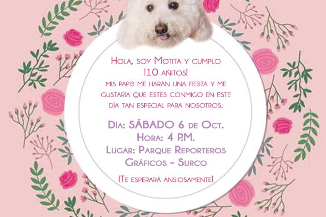 I will do any invitation card you want