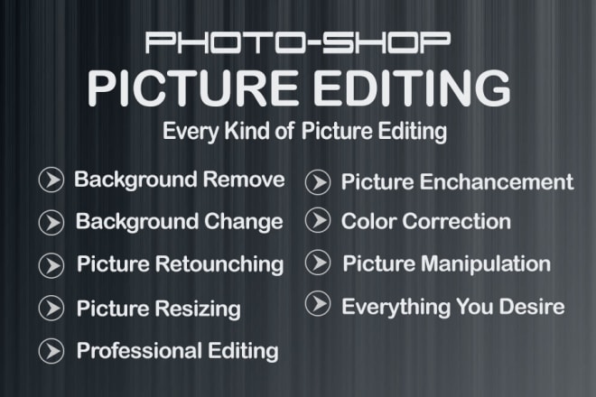 I will do any kind photoshop editing professionally