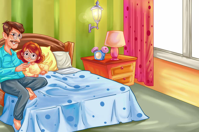 I will do awsome kids story book illustration