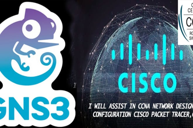 I will do ccna cisco packet tracer,gns3 network design and config