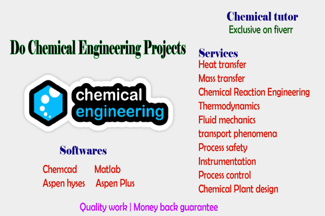 I will do chemical engineering projects