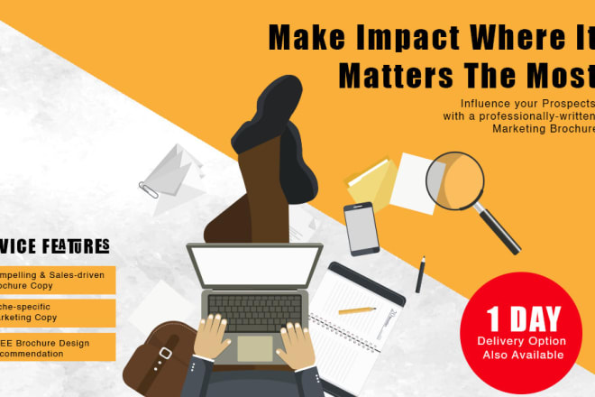 I will do copywriting for your marketing brochure