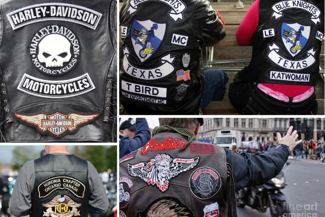 I will do custom embroidered biker patches designed, digitized and shipped