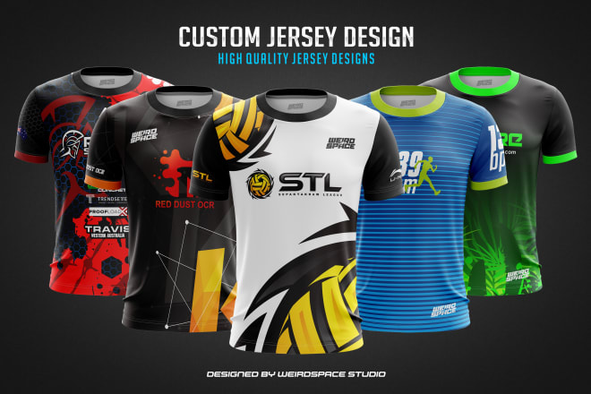 I will do custom jersey design or sublimation jersey