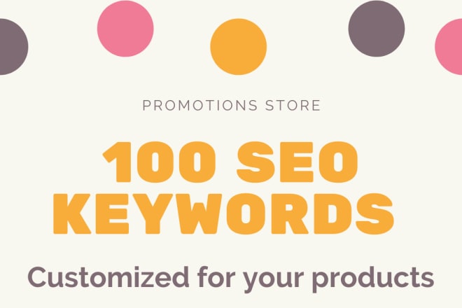 I will do custom keyword research for your etsy store