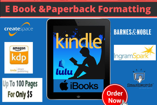 I will do ebook kdp formatting for ingram spark, lulu, smashwords