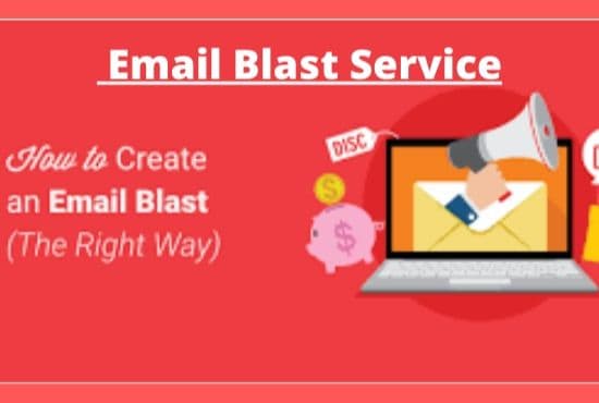 I will do email blast service to your targeted lists