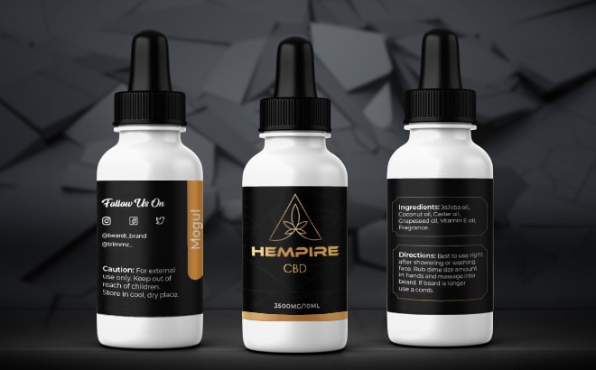 I will do label design, cbd label design, packaging design