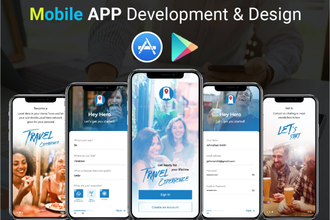 I will do mobile app development for ios and android
