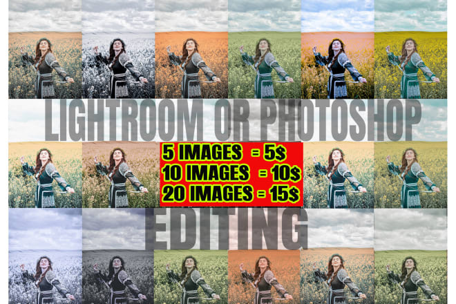 I will do professional adobe lightroom editing for instagram and online shop