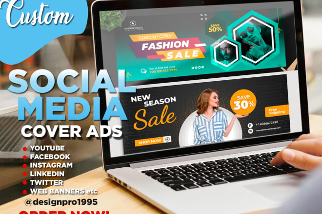 I will do professional social media design or banner