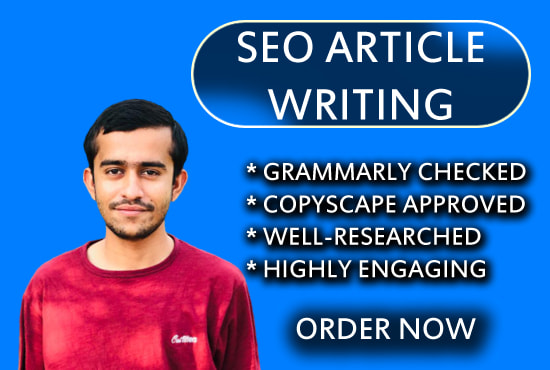 I will do seo optimized content writing, article writing, or blog post writing