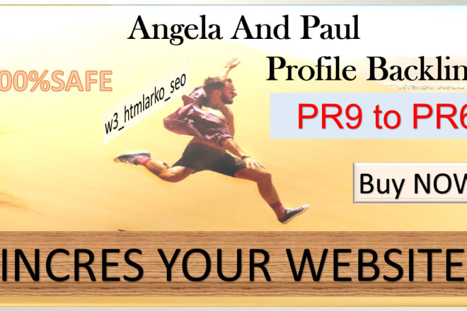 I will do the best 200 pr9 to pr6 angela paul profile backlinks in 24 hours