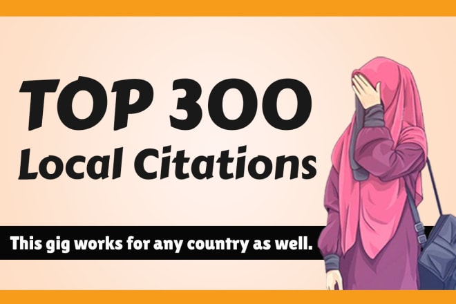 I will do top 300 USA local citations and directory submission