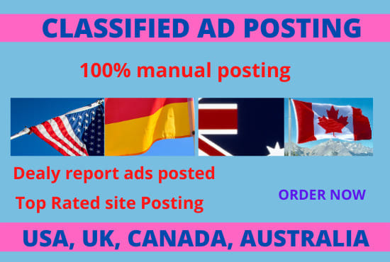 I will do top classified ad posting site,
