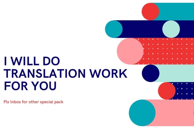 I will do translation job online