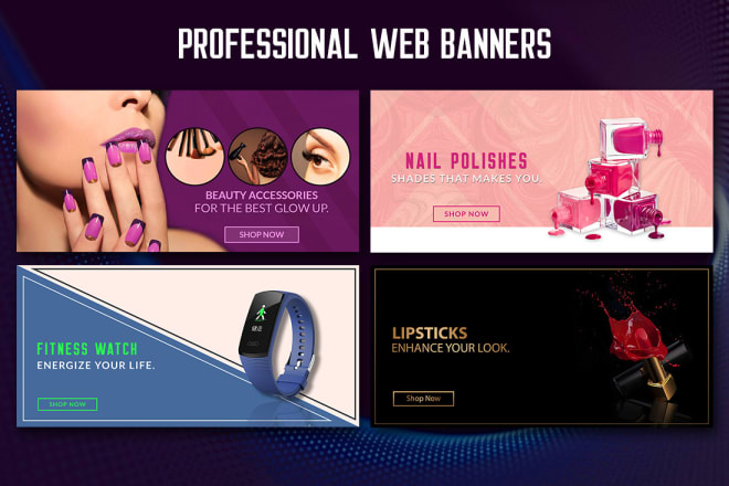 I will do website banner professionally