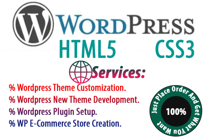 I will do wordpress customization, wordpress theme customization, create custom theme