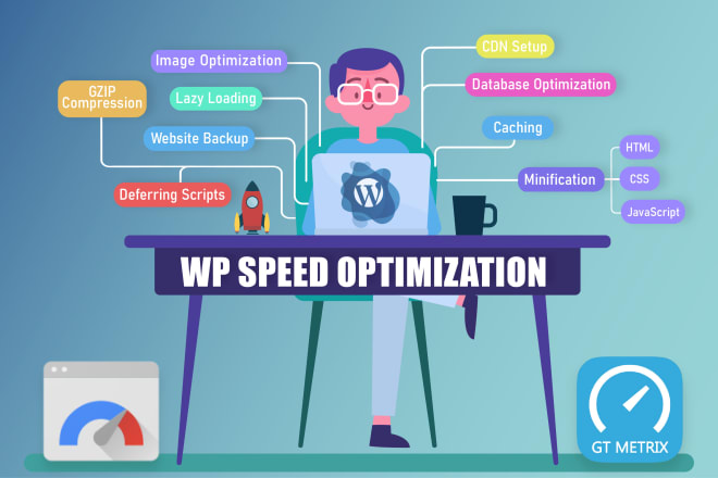 I will do wordpress speed optimization with gtmetrix, google page speed