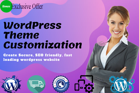 I will do wordpress website design or wordpress customization