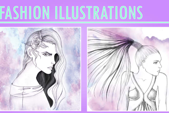 I will draw a professional fashion illustration