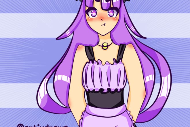 I will draw a simple anime girl or boy for you uwu