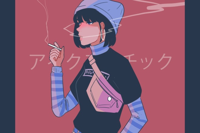 I will draw aesthetic anime art