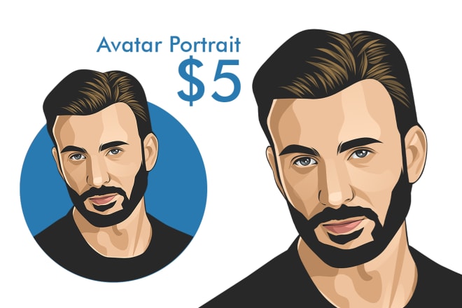 I will draw an avatar cartoon portrait in 24 hours