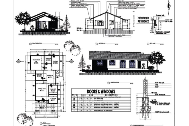 I will draw any floor plan blueprints using autocad