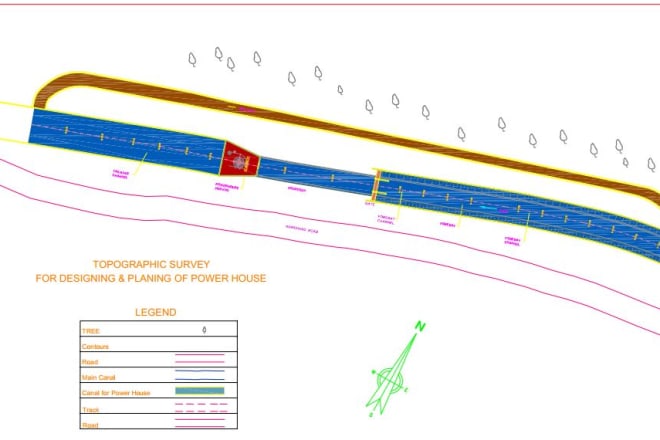 I will draw cross section and long section from survey data