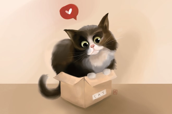 I will draw cute illustration for your pet or any animals
