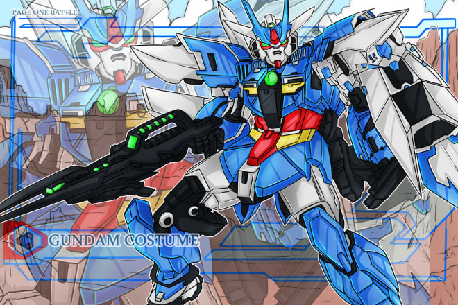 I will draw gundam, transformer,mecha in detail