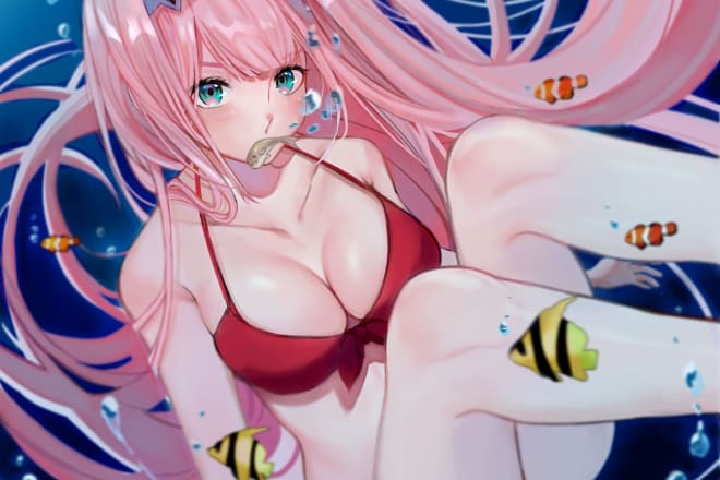 I will draw high quality anime fanart or original character illustration