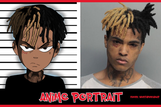 I will draw manga anime portrait from your photo