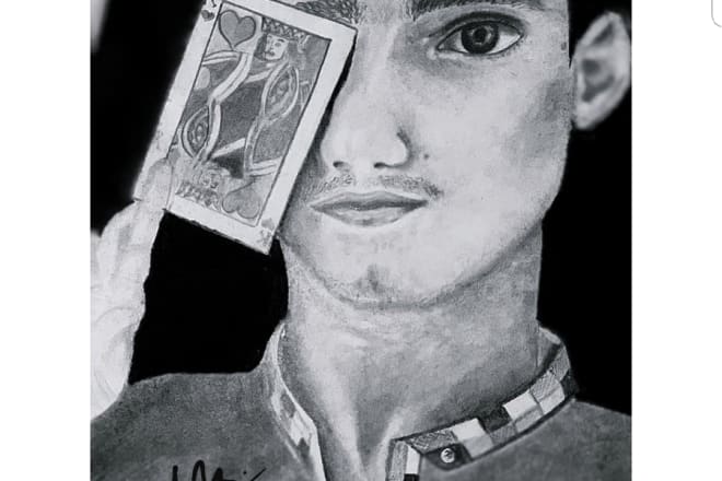 I will draw pencil sketch portraits
