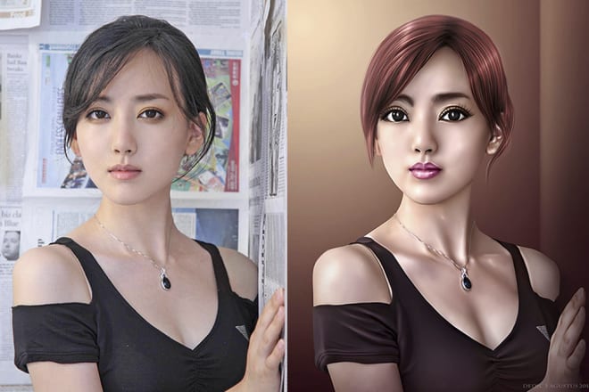 I will draw realistic painting from your photo