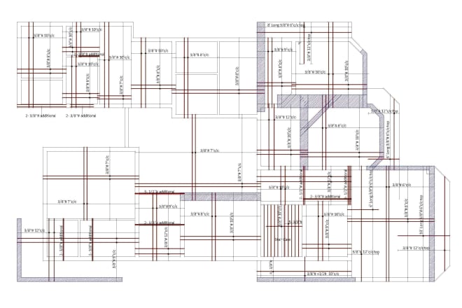 I will draw steel reinforcement details in autocad 2d