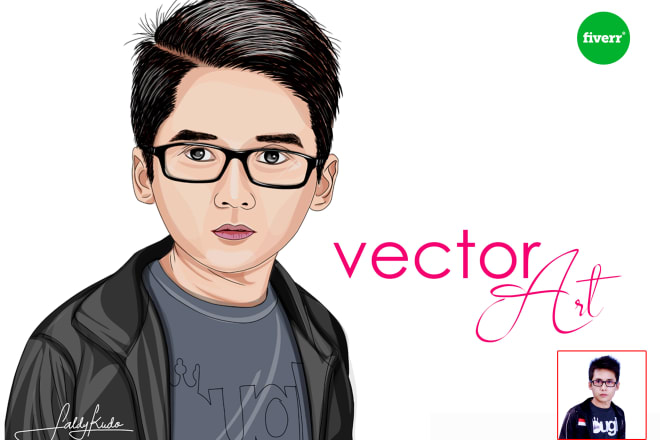 I will draw vector art or line art