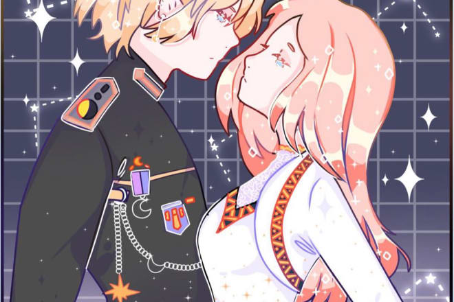 I will draw you an aesthetic anime style drawing for cheap