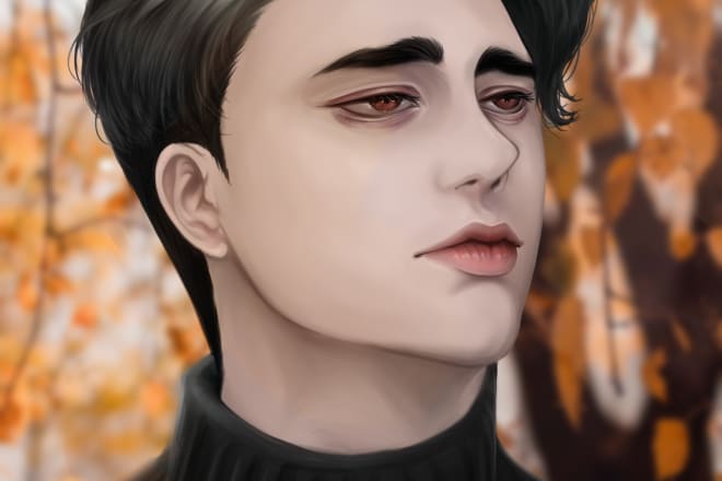 I will draw you an illustration, sketch or character in this style