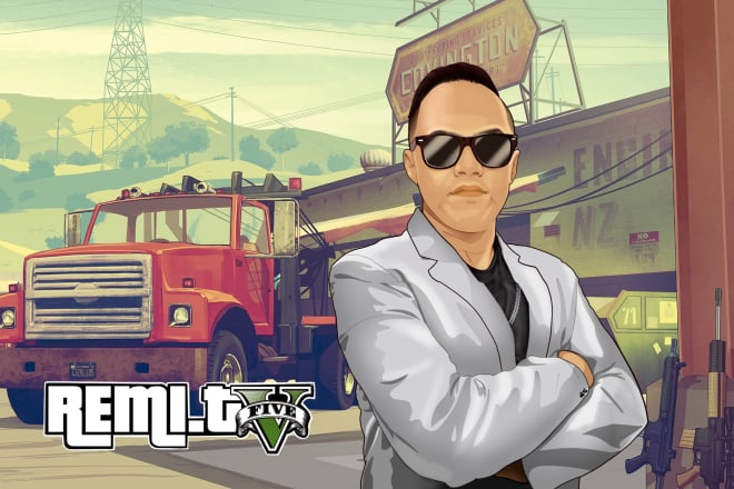 I will draw you into gta cartoon