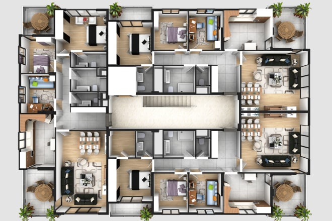 I will draw your architectural floor plans with autocad and revit