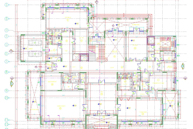 I will draw your architectural plans, sections and elevations in autocad