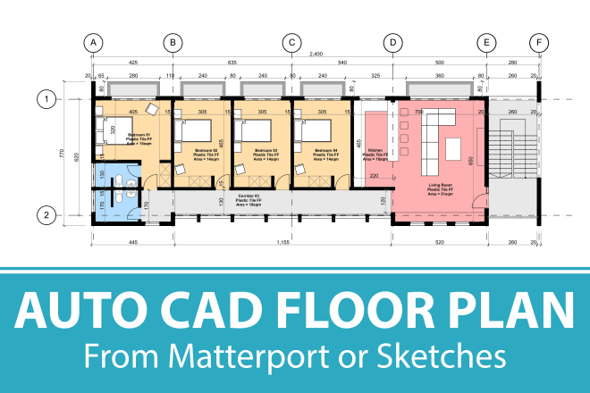 I will draw your floor plans from matterport or sketches