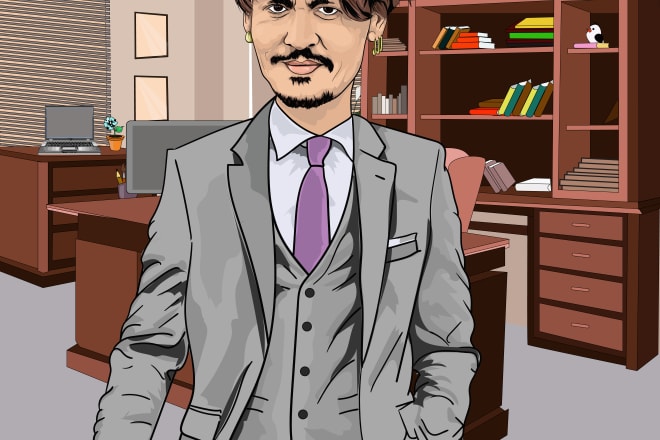 I will draw your picture into caricature cartoon from your photo