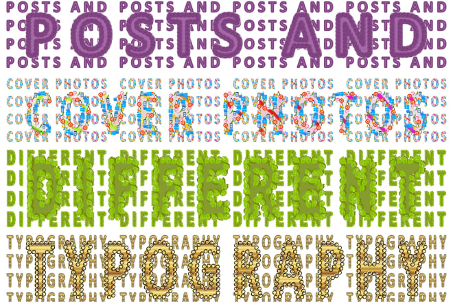 I will drawing font with motifs
